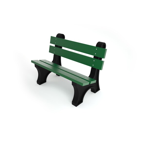 Green 4' Colonial Bench